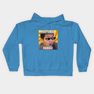 EMOTIONAL DAMAGE Tiktok Meme artwork Kids Hoodie